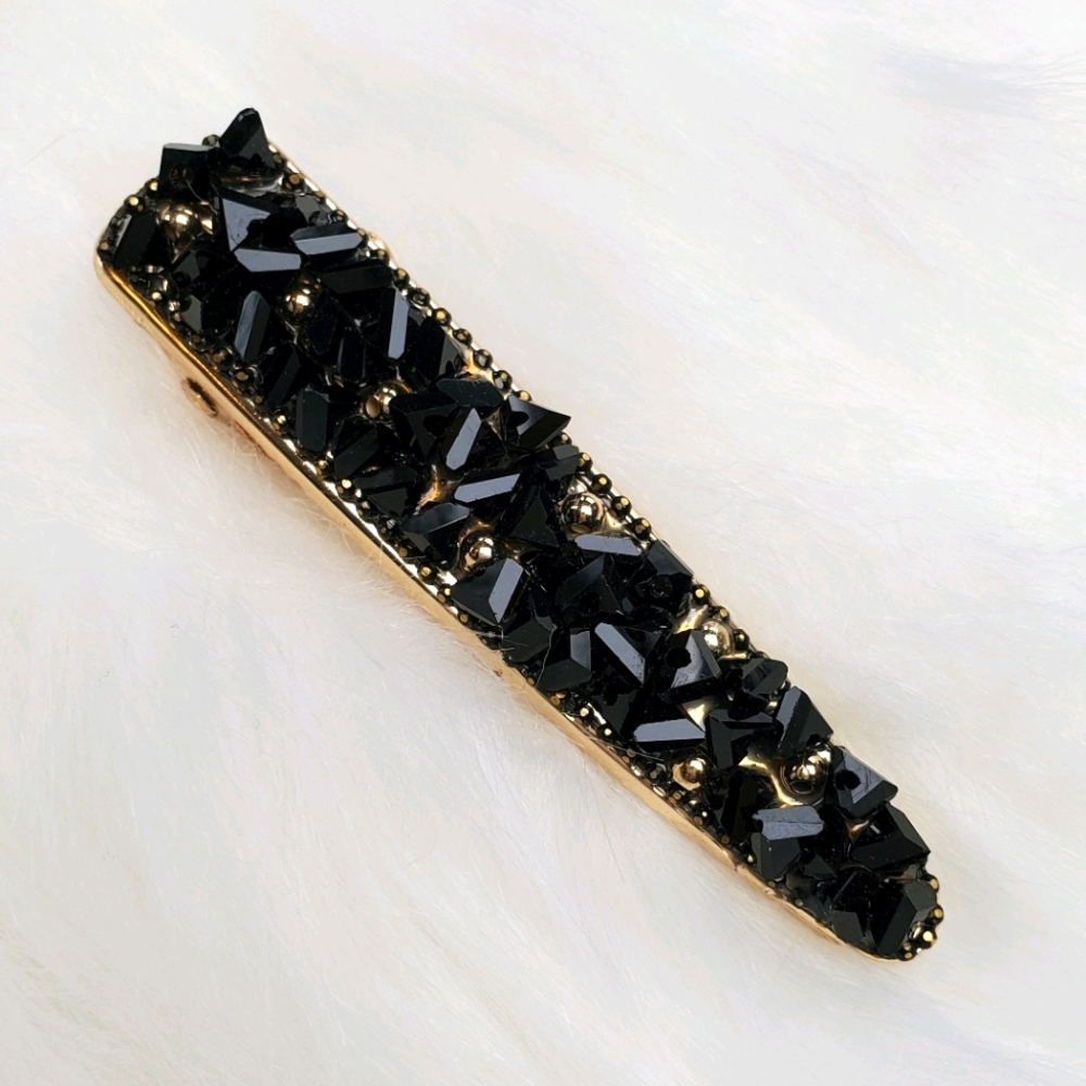 Elegant Stone & Beads Hair Clip